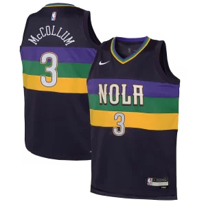 Carino Robusto Fascinante CJ McCollum New Orleans Pelicans Nike Youth Swingman Jersey City Edition Purple