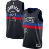 Comodo Attraente Duraturo Cade Cunningham Detroit Pistons Jordan Brand Unisex Swingman Jersey Statement Edition Black