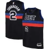 Raffinato Incantevole Classico Cade Cunningham Detroit Pistons Jordan Brand Youth Swingman Jersey Statement Edition Black