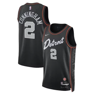 Trendy Elegante Cade Cunningham Detroit Pistons Nike Unisex 2023/24 Swingman Jersey Black City Edition