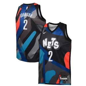Elegante Resistente Magnifico Cameron Johnson Brooklyn Nets Nike Youth Swingman Replica Jersey City Edition Black