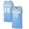 Eccezionale Carmelo Anthony Denver Nuggets Hardwood Classics Swingman Jersey Light Blue