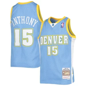 Raffinato Fantastico Carino Carmelo Anthony Denver Nuggets Youth 2003 04 Hardwood Classics Swingman Jersey Powder Blue