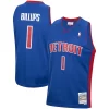 Delizioso Fantastico Accattivante Chauncey Billups Detroit Pistons 2003/04 Hardwood Classics Swingman Jersey Royal