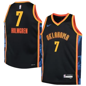 Ottimo Gorgeous Fascinante Chet Holmgren Oklahoma City Thunder Nike Youth 2024/25 Swingman Player Jersey City Edition Black