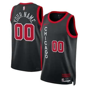 Cool Chicago Bulls Nike Unisex 2023/24 Custom Swingman Jersey Black City Edition