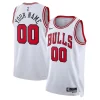 Trendy Magnifico Chicago Bulls Nike Unisex Swingman Custom Jersey White Association Edition