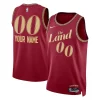 Incantevole Moderno Cleveland Cavaliers Nike Unisex 2023/24 Custom Swingman Jersey Wine City Edition