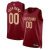 Prestigioso Cleveland Cavaliers Nike Unisex Swingman Custom Jersey Burgundy Icon Edition