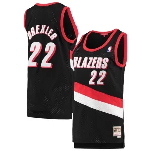 Carino Moderno Clyde Drexler Portland Trail Blazers Women's 1991/92 Hardwood Classics Swingman Jersey Black