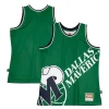 Duraturo Trendy Accattivante Dallas Mavericks Hardwood Classics Blown Out Fashion Jersey Green