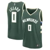 Cool Stupendo Damian Lillard Milwaukee Bucks Youth Fast Break Replica Player Jersey Icon Edition Hunter Green