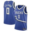 Ottimo Cool Accattivante Damian Lillard Milwaukee Bucks Nike Unisex 2024/25 Swingman Player Jersey City Edition Royal