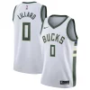 Stupendo Damian Lillard Milwaukee Bucks Nike Unisex Swingman Player Jersey Association Edition White