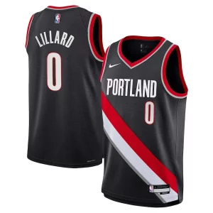 Trendy Eccezionale Resistente Damian Lillard Portland Trail Blazers Nike Youth Swingman Jersey Icon Edition Black