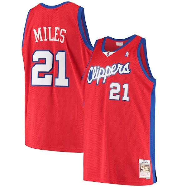 Delizioso Darius Miles LA Clippers Hardwood Classics Swingman Jersey Red