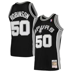 Moderno Robusto David Robinson San Antonio Spurs 1991/92 Hardwood Classics Swingman Jersey Black