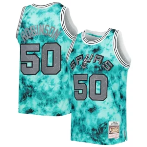 Prestigioso Stupendo David Robinson San Antonio Spurs 1998/99 Galaxy Swingman Jersey Teal