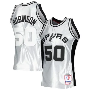 Magnifico Cool Robusto David Robinson San Antonio Spurs 1998/99 Hardwood Classics 75th Anniversary Swingman Jersey Platinum