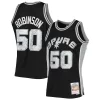 Splendido David Robinson San Antonio Spurs 1998/99 Hardwood Classics NBA 75th Anniversary Diamond Swingman Jersey Black