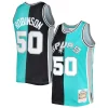 Robusto Bellissimo Accattivante David Robinson San Antonio Spurs Hardwood Classics 1998/99 Split Swingman Jersey Black/Teal