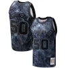 Splendido David Robinson San Antonio Spurs Hardwood Classics 1998/99 Tie Dye Swingman Jersey Black