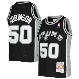 Gorgeous David Robinson San Antonio Spurs Youth 1998/99 Hardwood Classics Swingman Jersey Black