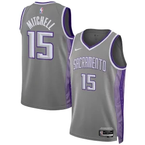 Fantastico Davion Mitchell Sacramento Kings Nike Unisex 2022/23 Swingman Jersey City Edition Anthracite