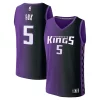 Robusto De'Aaron Fox Sacramento Kings Fast Break Replica Player Jersey Statement Edition Purple