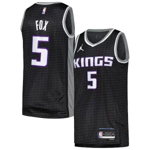 Delizioso Accattivante Robusto De'Aaron Fox Sacramento Kings Jordan Brand Swingman Player Jersey Statement Edition Black