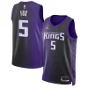 Fascinante De'Aaron Fox Sacramento Kings Jordan Brand Unisex Swingman Jersey Statement Edition Purple