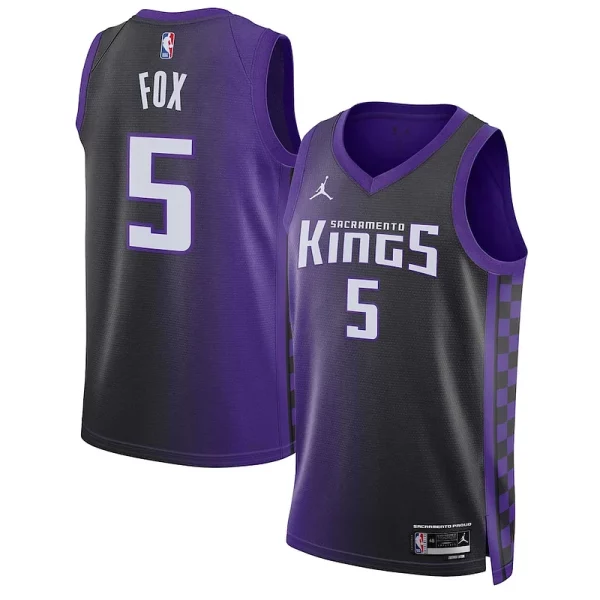 Fascinante De'Aaron Fox Sacramento Kings Jordan Brand Unisex Swingman Jersey Statement Edition Purple