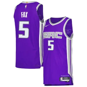 Splendido De'Aaron Fox Sacramento Kings Nike Authentic Player Jersey Icon Edition Purple