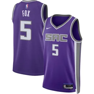 Lussuoso Robusto Bellissimo De'Aaron Fox Sacramento Kings Nike Unisex Swingman Jersey Icon Edition Purple