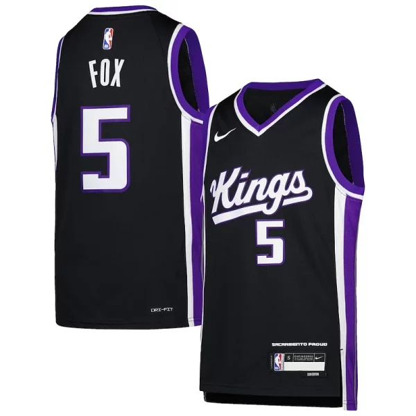 Carino Sofisticato Pratico De'Aaron Fox Sacramento Kings Nike Youth Swingman Jersey Icon Edition Purple