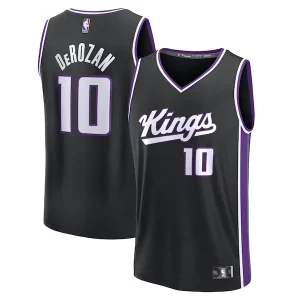 Lussuoso Stupendo DeMar DeRozan Sacramento Kings Fast Break Replica Player Jersey Icon Edition Black