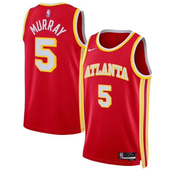 Sofisticato Gorgeous Dejounte Murray Atlanta Hawks Nike Unisex Swingman Jersey Association Edition Red