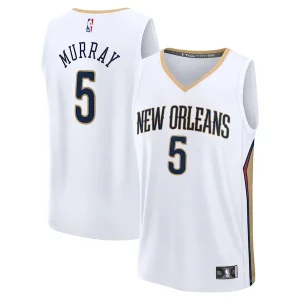 Fascinante Sofisticato Classico Dejounte Murray New Orleans Pelicans Fast Break Replica Player Jersey Association Edition White