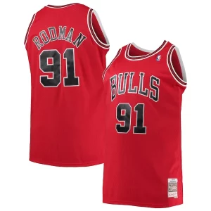 Ottimo Fascinante Meraviglioso Dennis Rodman Chicago Bulls 1997/98 Big & Tall Hardwood Classics Swingman Jersey Red