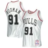 Attraente Duraturo Dennis Rodman Chicago Bulls 1997/98 Hardwood Classics 75th Anniversary Swingman Jersey Platinum