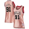 Moderno Dennis Rodman Chicago Bulls Women's 75th Anniversary Rose Gold 1997 Swingman Jersey Pink