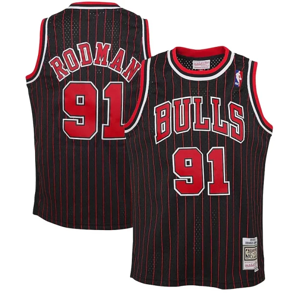 Ottimo Dennis Rodman Chicago Bulls Youth 1995/96 Hardwood Classics Swingman Jersey Black