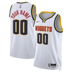 Meraviglioso Delizioso Versatile Denver Nuggets Nike Unisex Swingman Custom Jersey White Association Edition