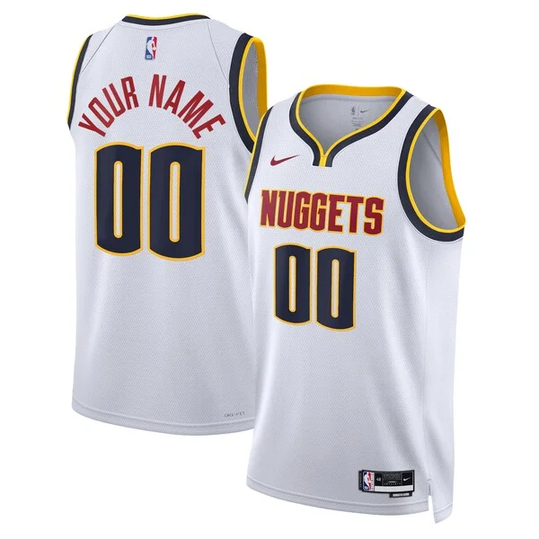 Meraviglioso Delizioso Versatile Denver Nuggets Nike Unisex Swingman Custom Jersey White Association Edition