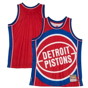 Trendy Detroit Pistons Hardwood Classics Blown Out Fashion Jersey Red