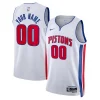 Sofisticato Classico Detroit Pistons Nike Unisex Swingman Custom Jersey White Association Edition