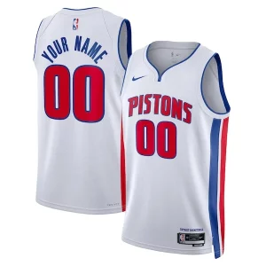 Sofisticato Classico Detroit Pistons Nike Unisex Swingman Custom Jersey White Association Edition
