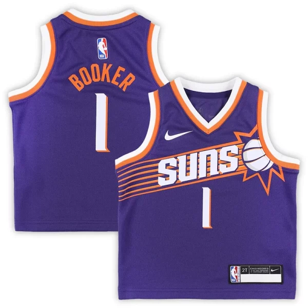 Raffinato Duraturo Devin Booker Phoenix Suns Nike Toddler Swingman Player Jersey Icon Edition Purple