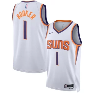Pratico Ottimo Moderno Devin Booker Phoenix Suns Nike Unisex Swingman Jersey Association Edition White/Purple