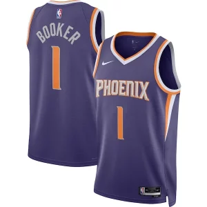 Moderno Eccezionale Sofisticato Devin Booker Phoenix Suns Nike Unisex Swingman Jersey Icon Edition Purple/White